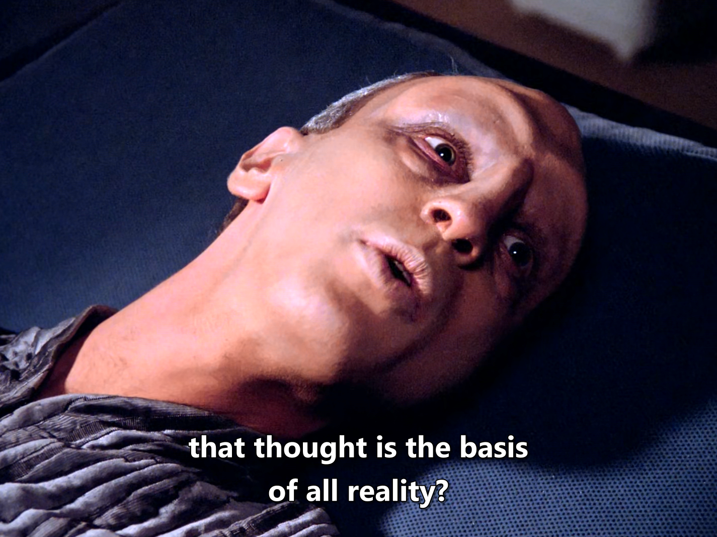 there's an episode, S04E05, titled \"Remember Me\" where the Traveler teleports to the ship from regions unknown to locate and assist in rescuing Crusher's mother, who was trapped in a phantom reality bubble that she shaped herself