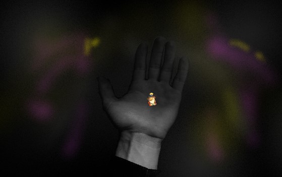 You notice that purple is VERY bright, when it stops looking purple and is more yellowish \/ golden.