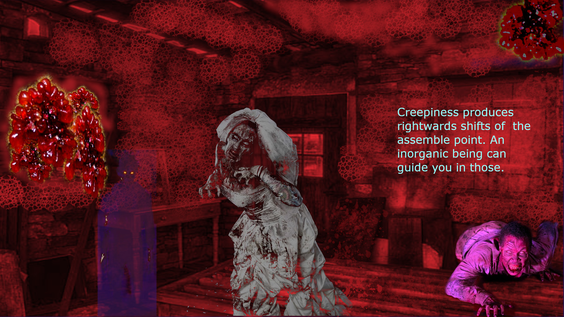 Creepiness can shift the assemblage point to the right