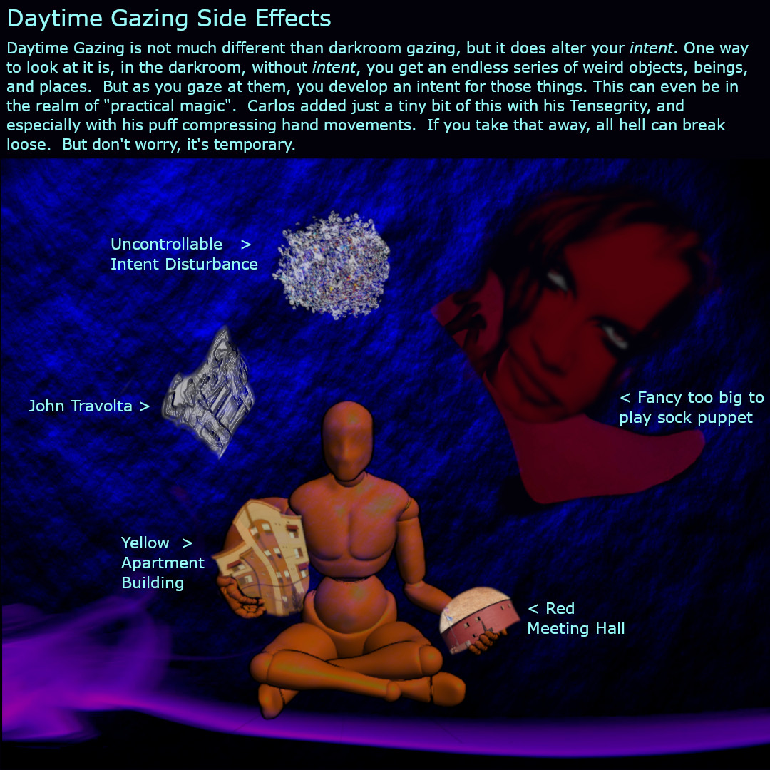 Daytime gazing Zuleica's way greatly increases your power, but it alters intent.