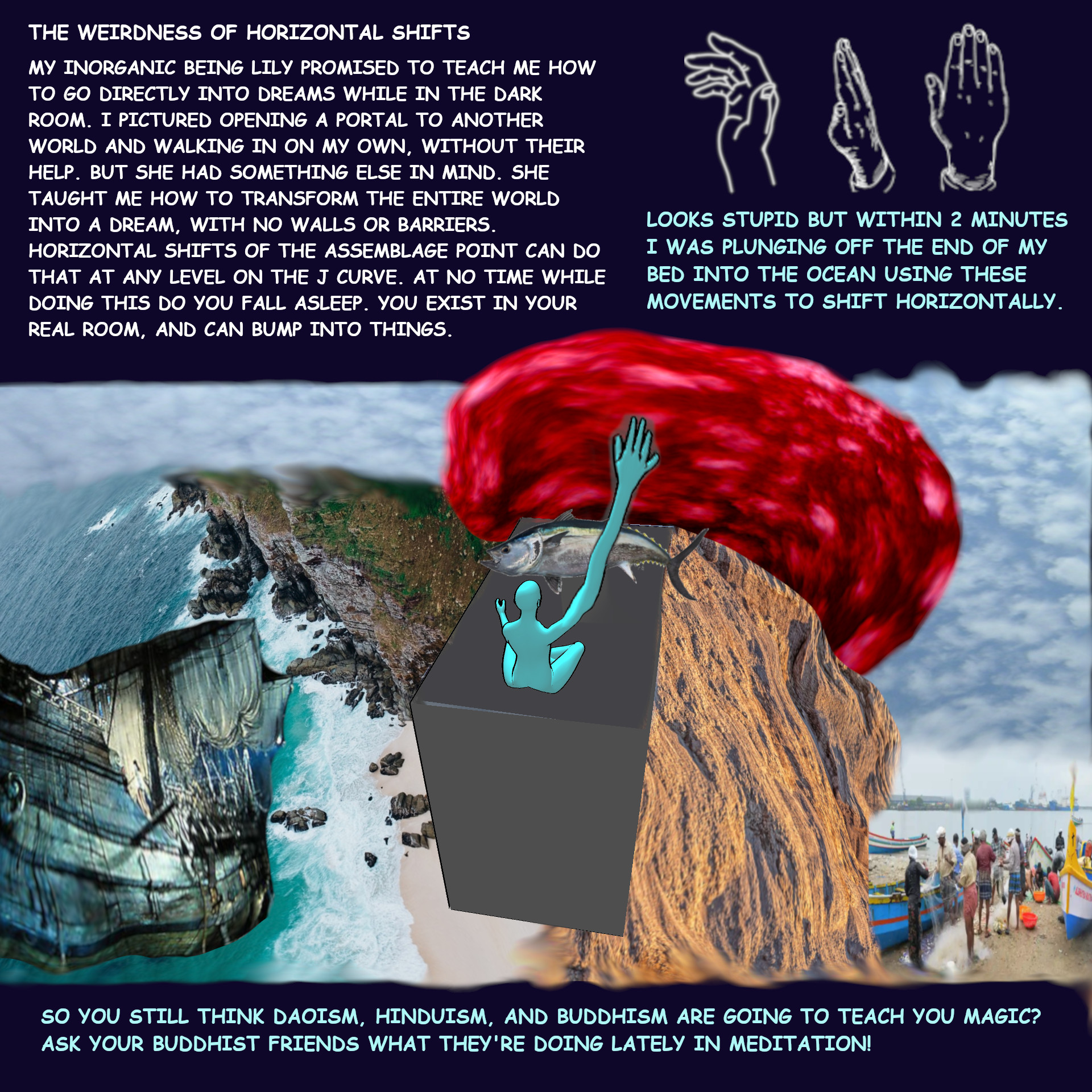 I fell off into the water 3 times!  And almost got hit by a Tuna.