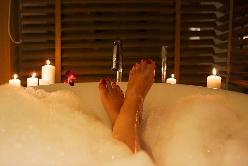 Why do women like smelly baths with candles?