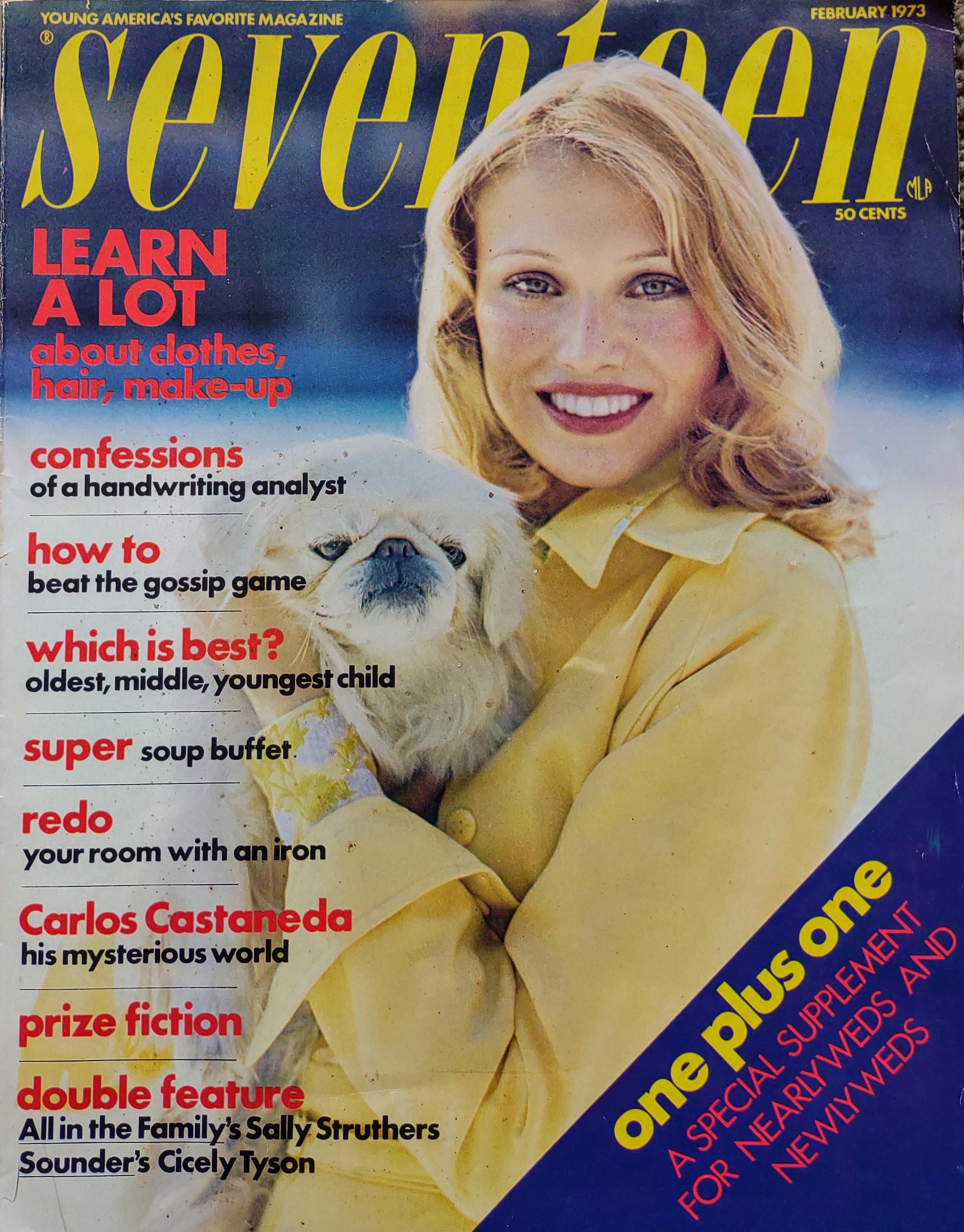 Cover of Seventeen Magazine February 1973