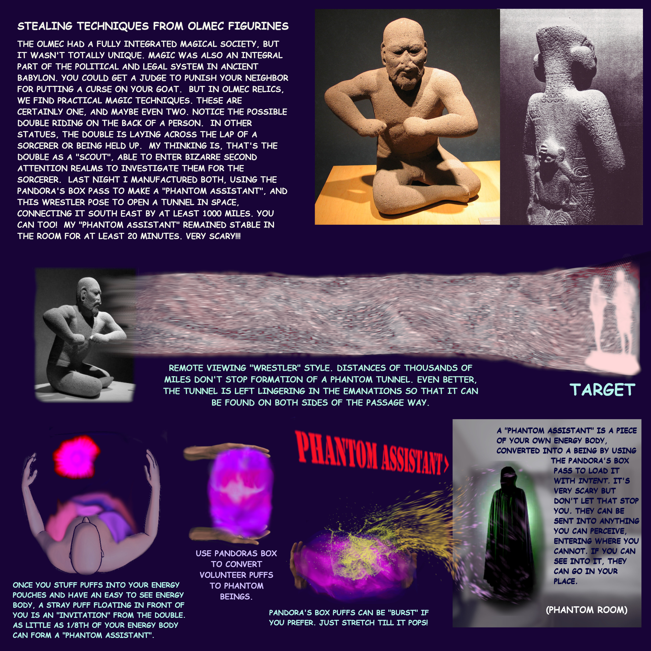 Turns out, you can make your own scary being!