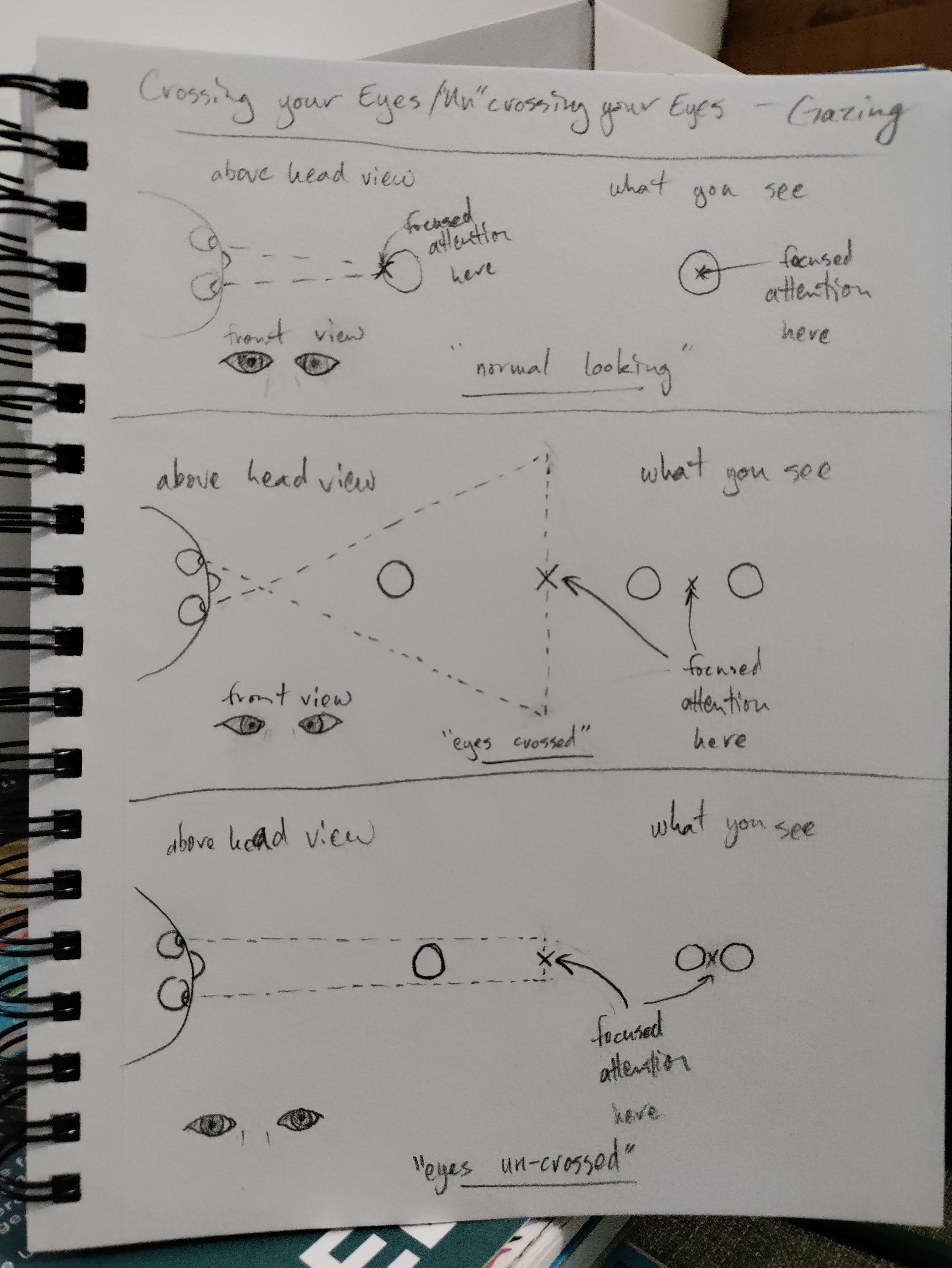 Crossing the Eyes, etc. Diagram
