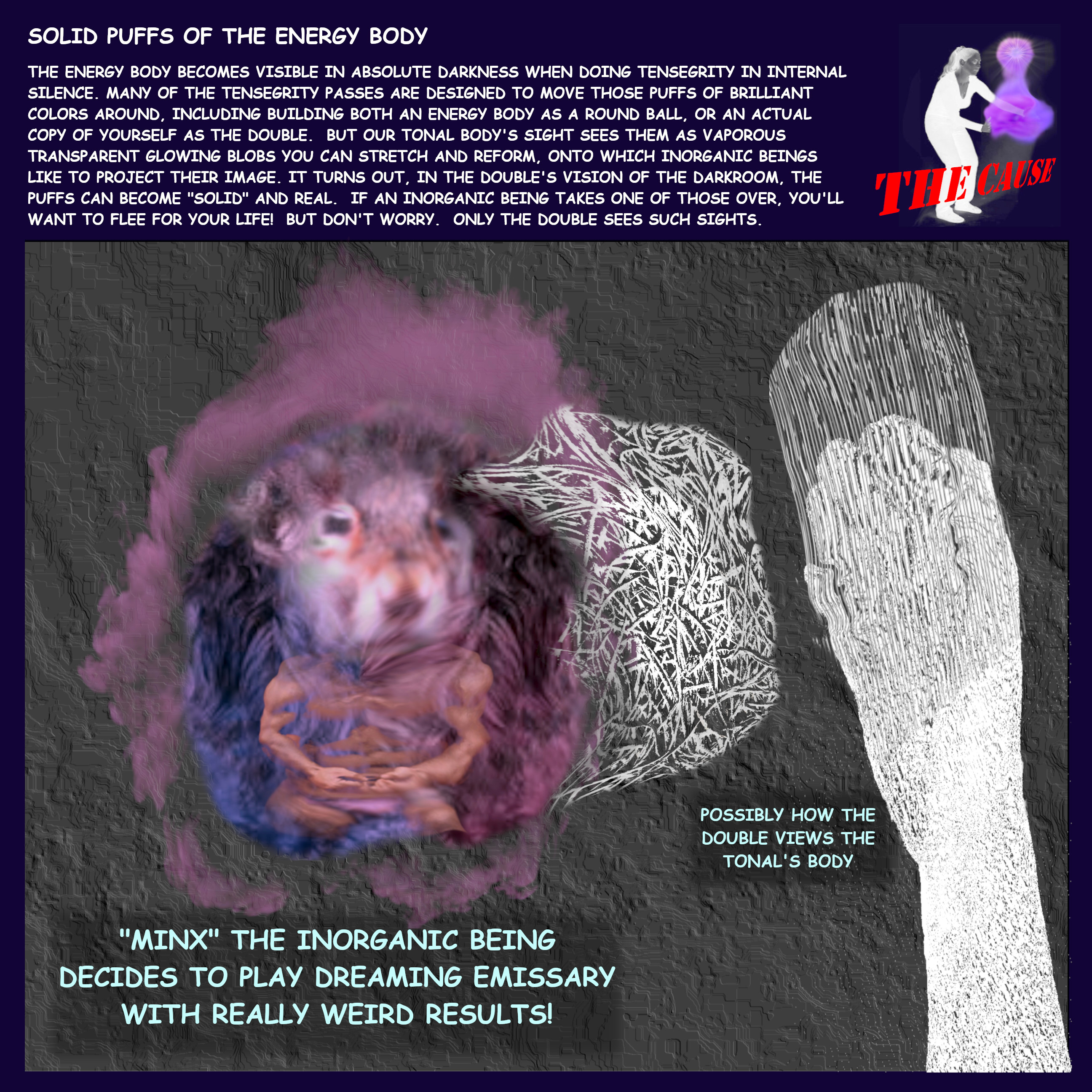 Minx showing me what a \"solid\" puff is like. Very Scary!!!
